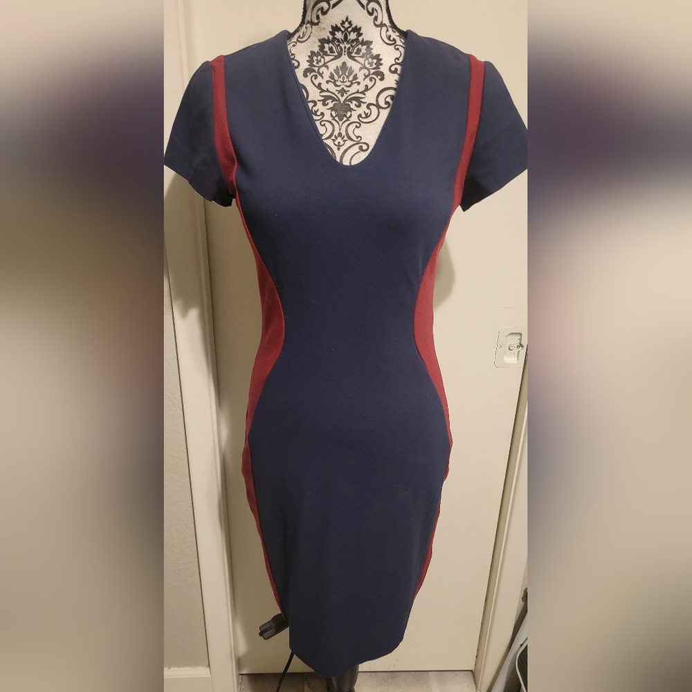 Diane Von Furstenberg Colorblock Shift Dress‎ Sz 6 'Dayton'
